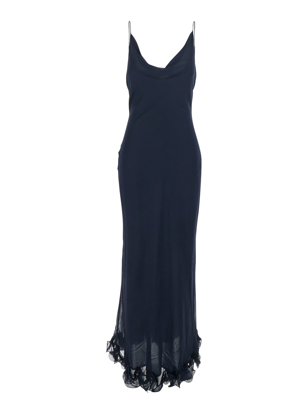 Shop Rotate Birger Christensen Chiffon Ruffle Slip Dress