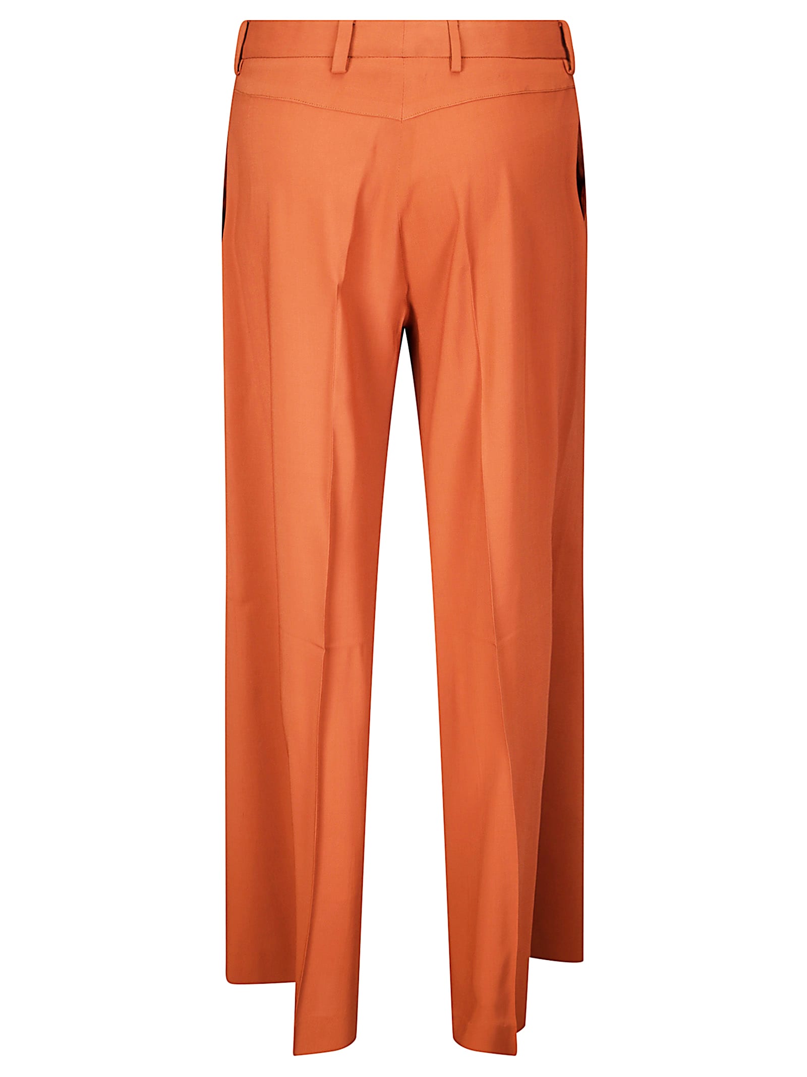 Alberto Biani Straight-leg Stretch Viscose Trousers With Hook Closure