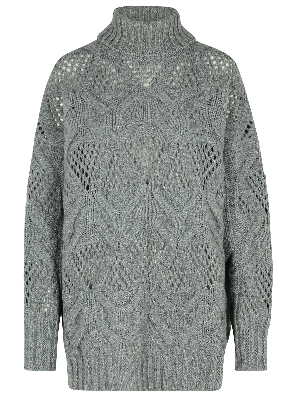 Shop Sportmax Edicola Grey Wool Blend Sweater