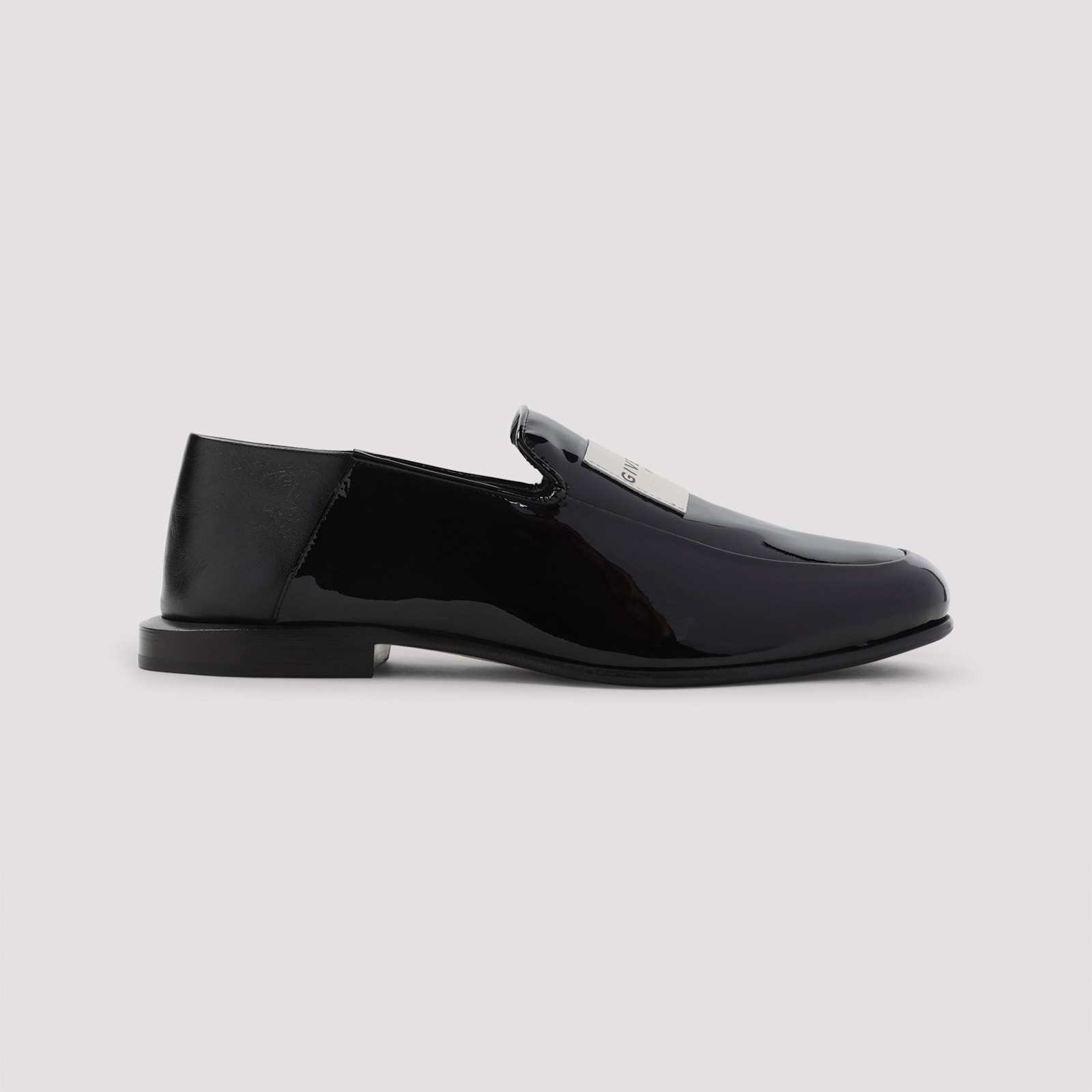 Givenchy Label Loafers In Patent Leather In Multi