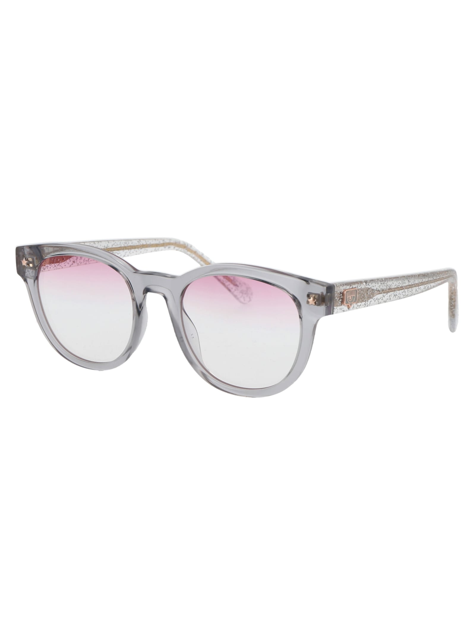 Shop Chiara Ferragni Cf 7018/bb Glasses In Kb7 Grey