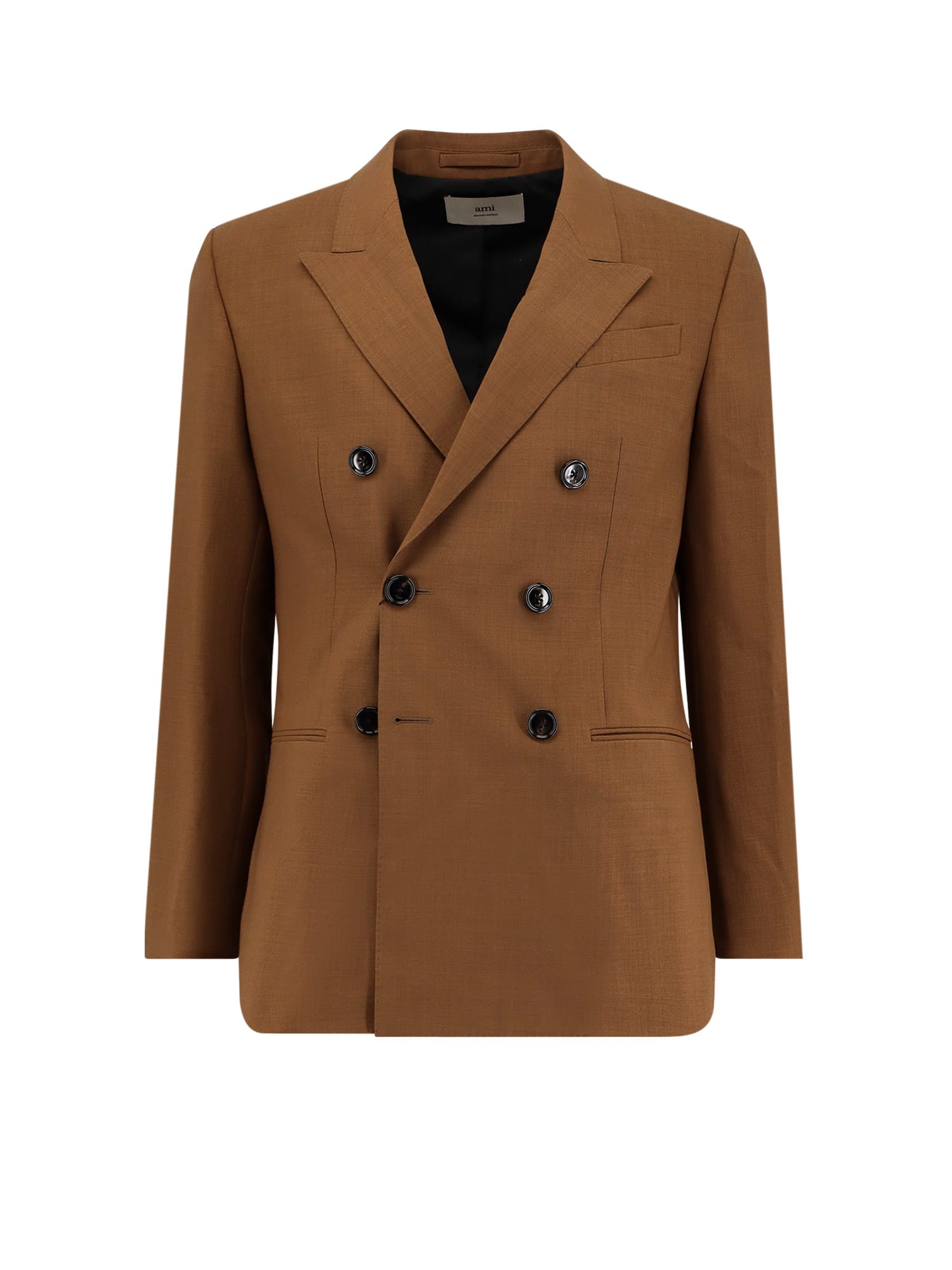 Double-breasted Wool Blazer - Ami Alexandre Mattiussi - Modalova