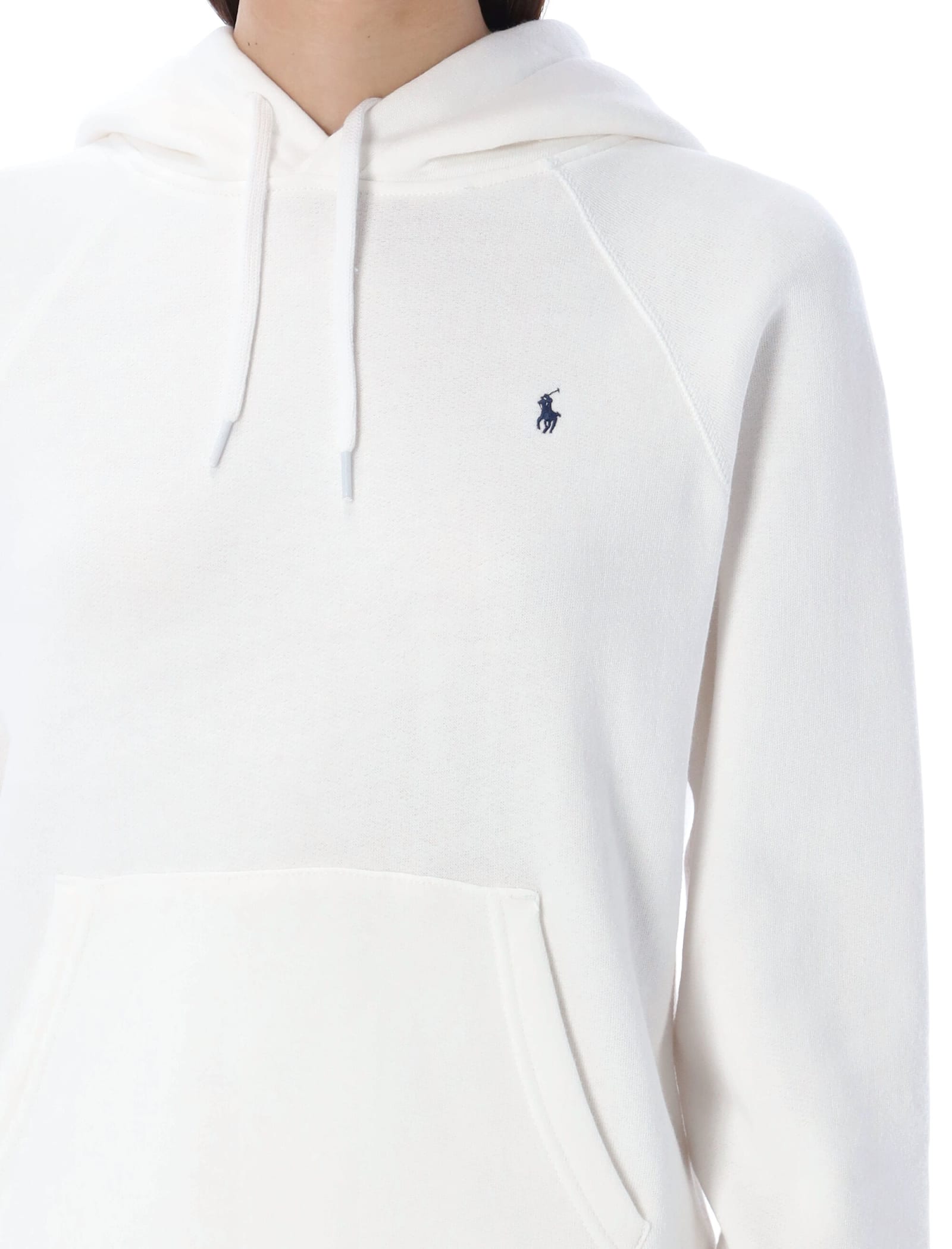 Polo Ralph Lauren Cotton-blend Classic Pony Hoodie In White