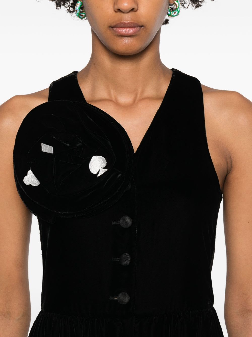 Emporio Armani Midi Dress In Black