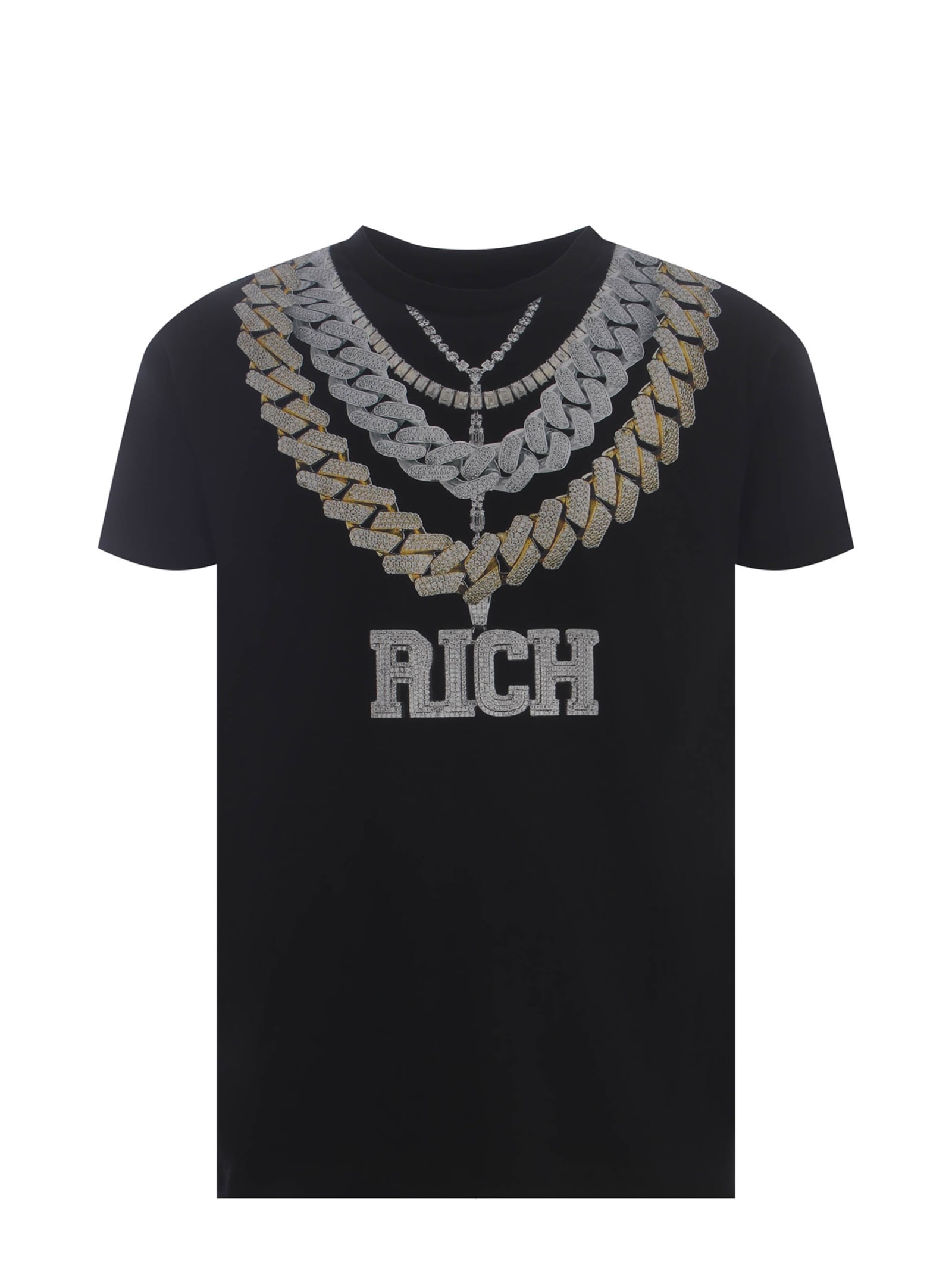 Shop Richmond T-shirt  Made Of Cotton In Black