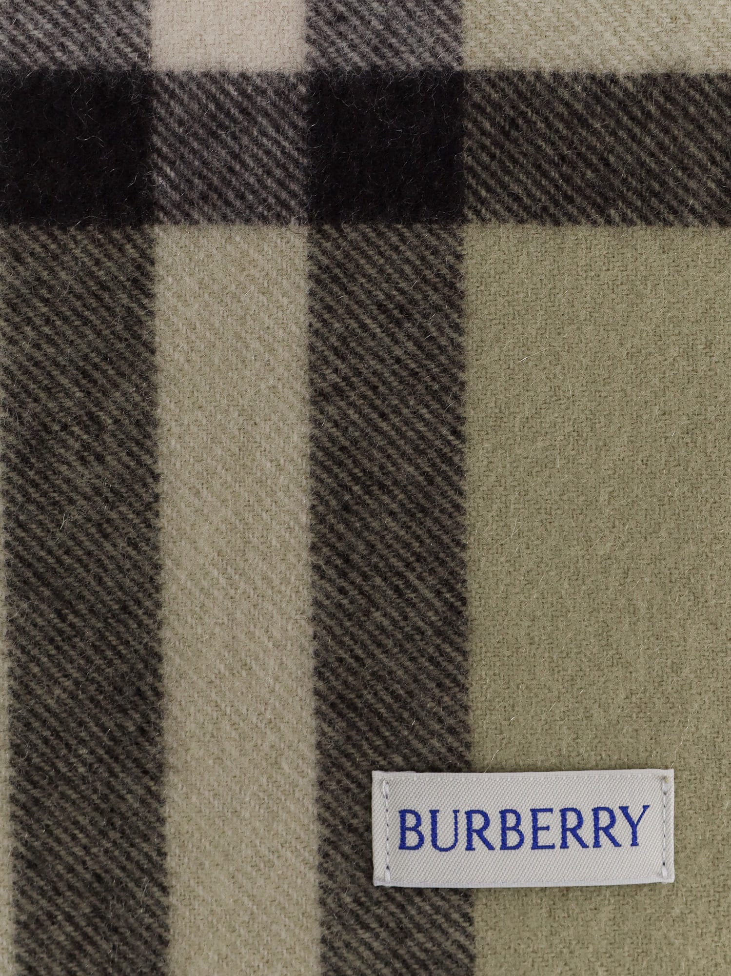 Shop Burberry Scarf In Green