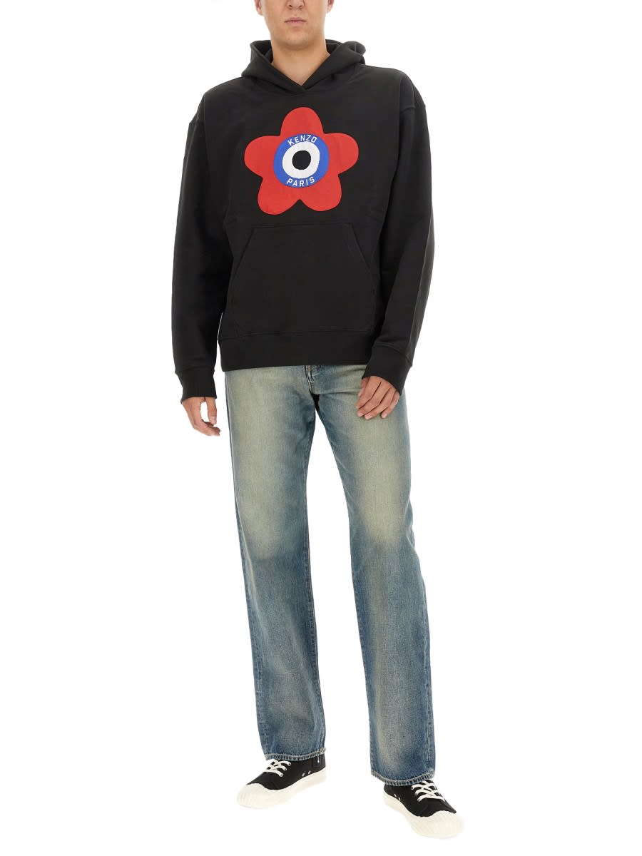 Shop Kenzo Target Sweatshirt In Black