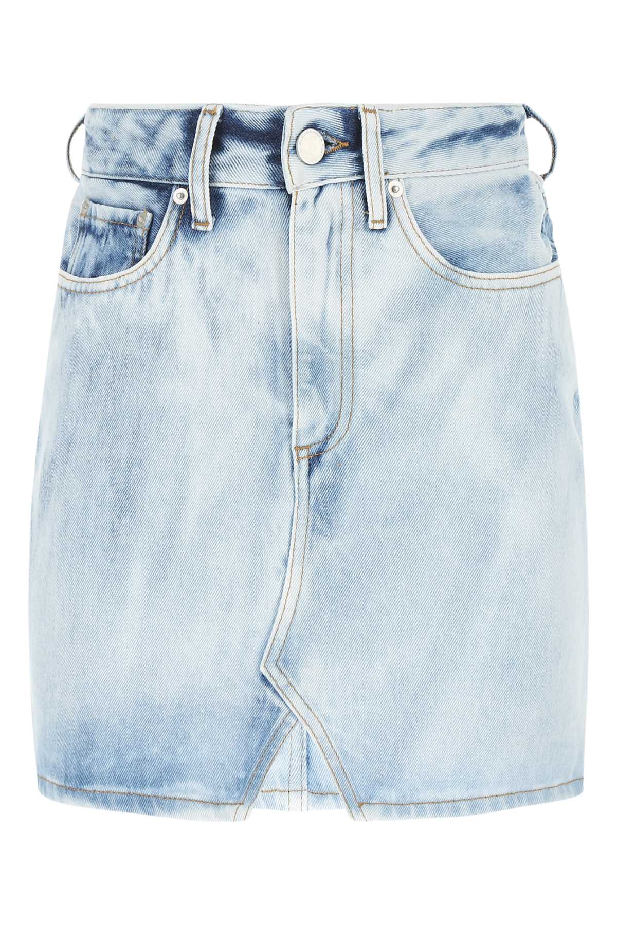 Light-blue Denim Mini Skirt