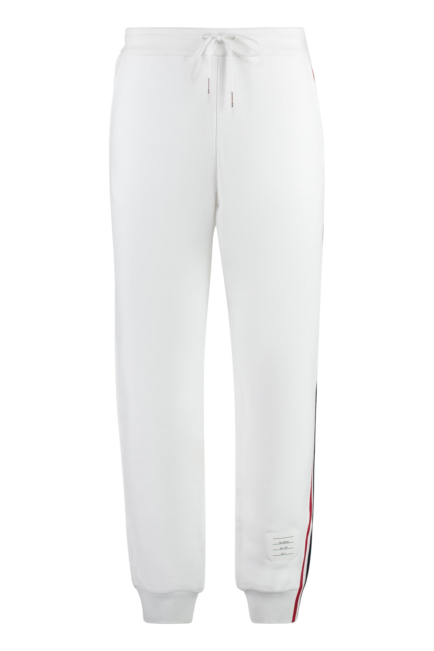 Wool Track-pants With Knitted Side Stripes