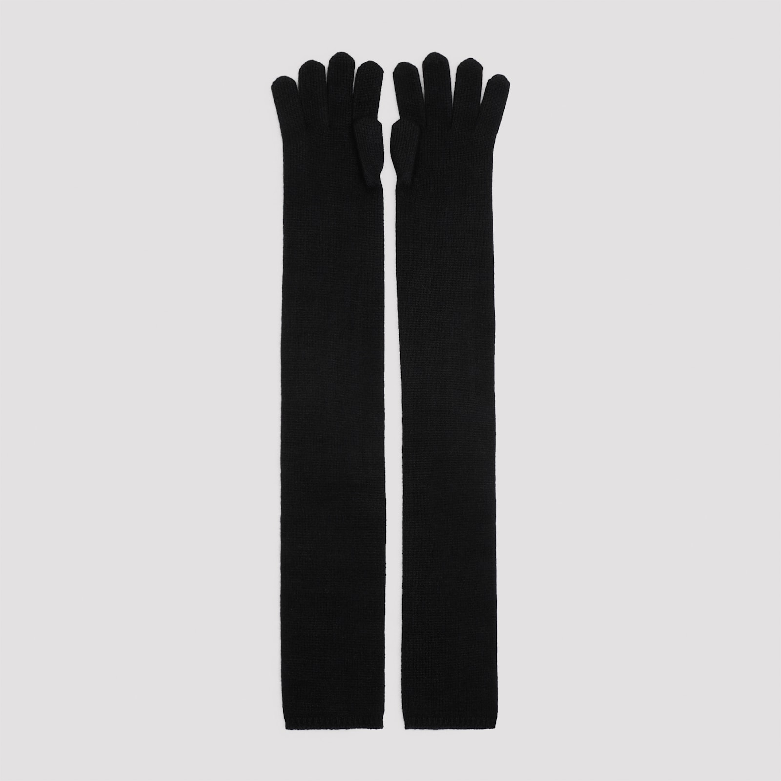 Shop Max Mara Timor Gloves In Nero