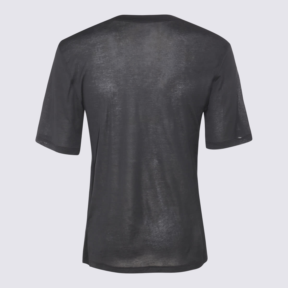 Shop Laneus Black Cotton T-shirt