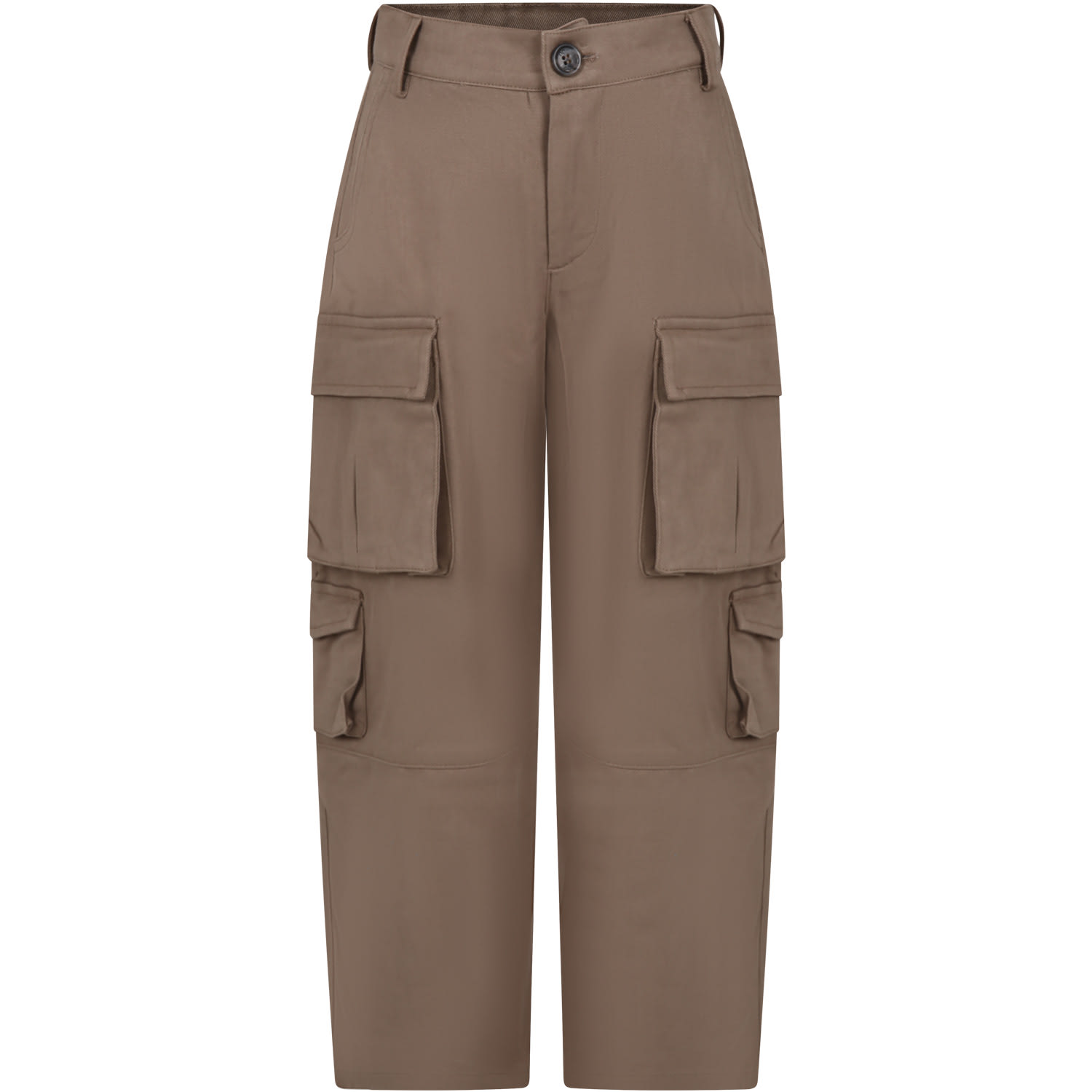 DOUUOD BROWN CASUAL TROUSERS FOR GIRL