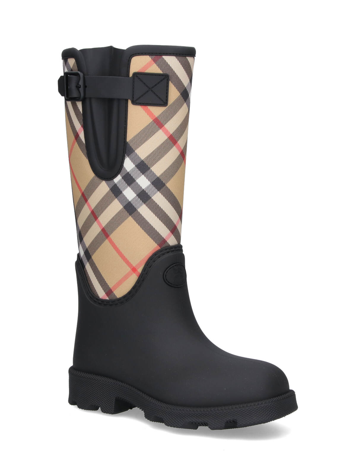 Burberry Rubber Rain Boots In Black