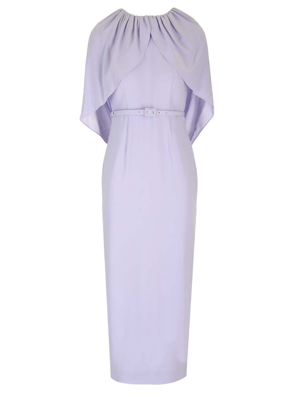 Fluid Crepe Long Dress