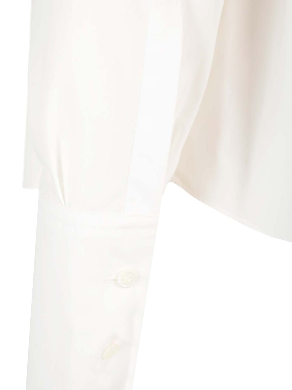 Shop Marni Long Sleeve Shirt W/ Front Pleated Detail In White
