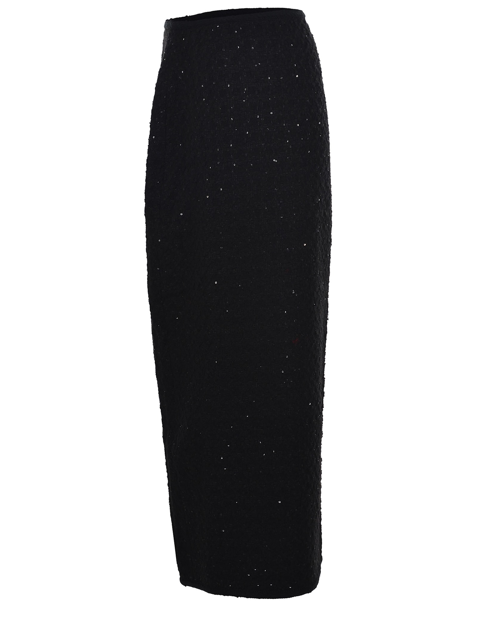 Shop Rotate Birger Christensen Midi Skirt Rotate Made Of Bouclé In Black