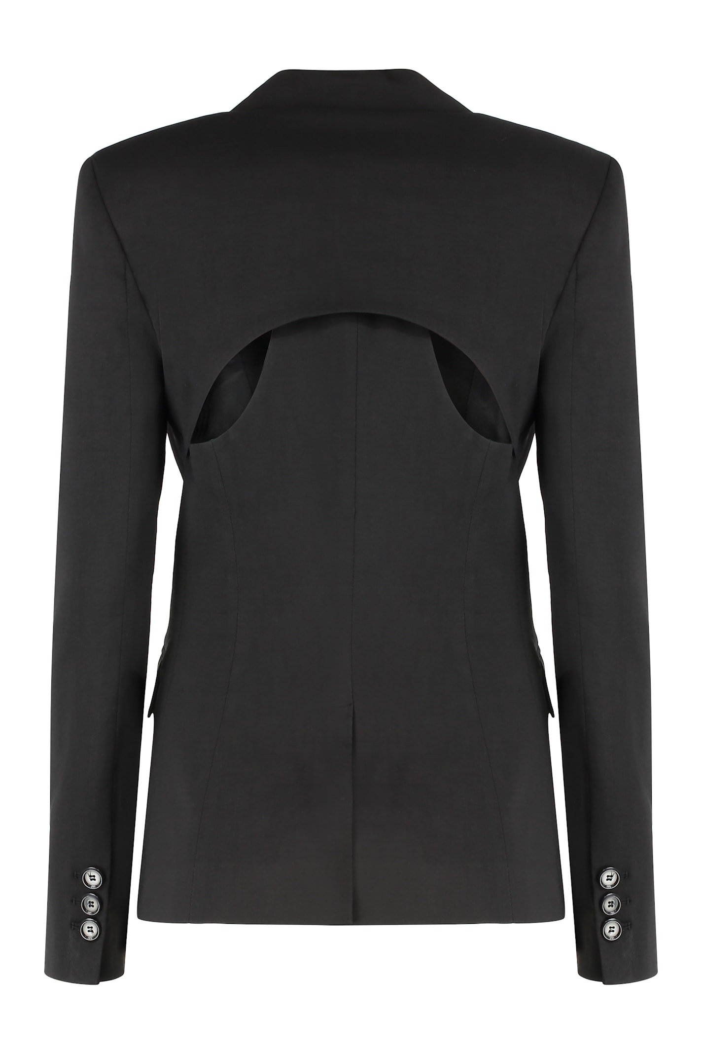 Pinko Linen Blazer Featuring Cut-out Detail