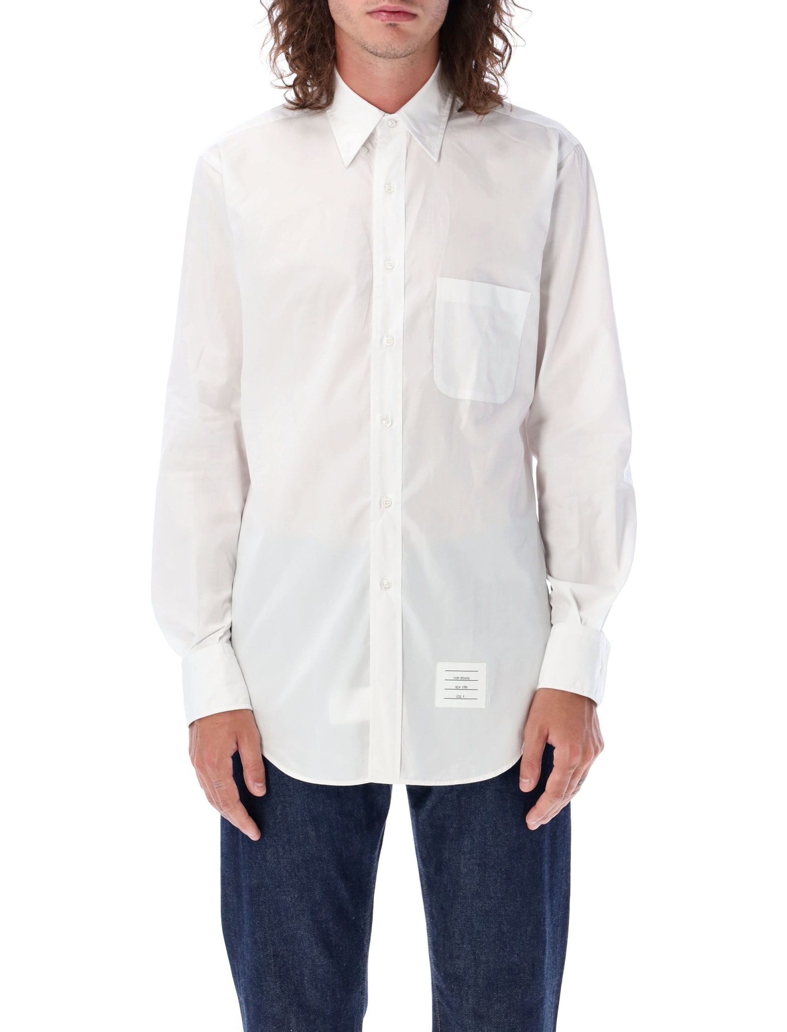 Shop Thom Browne Oxford Shirt In White