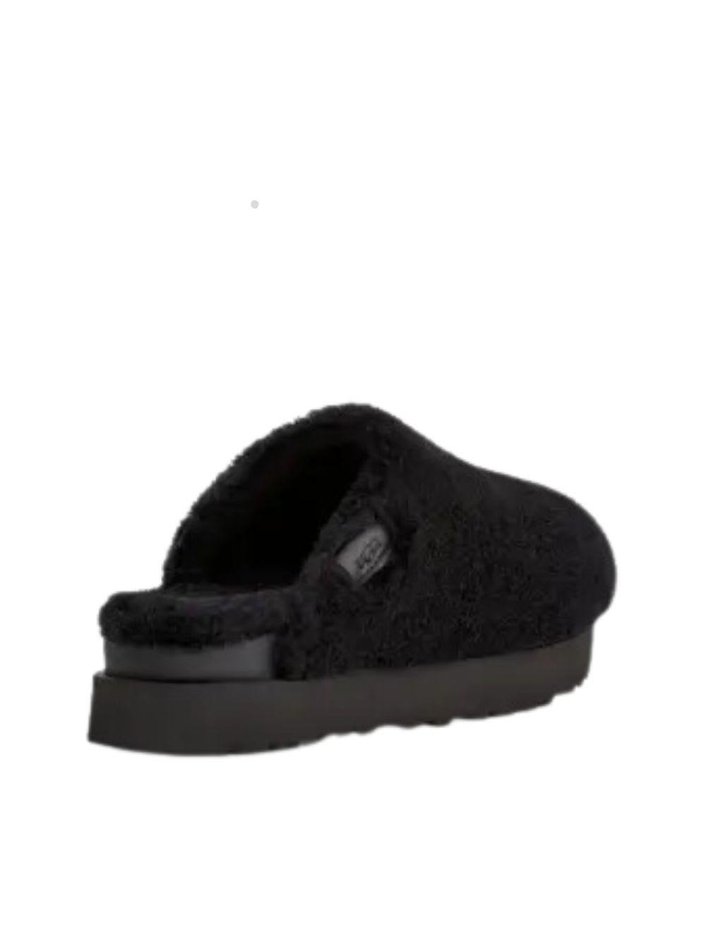 Shop Ugg W Fuzz Sugar Slide Shoes In Blk Black