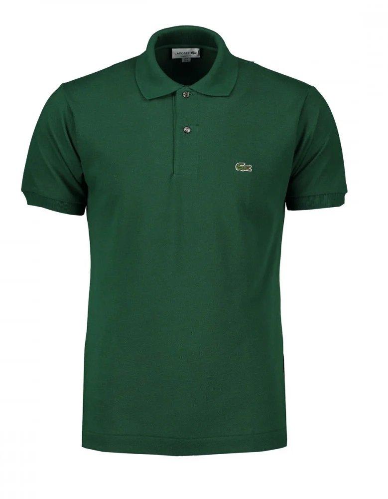 Shop Lacoste Original L.12.12 Piqué Short-sleeved Polo Shirt In Vert