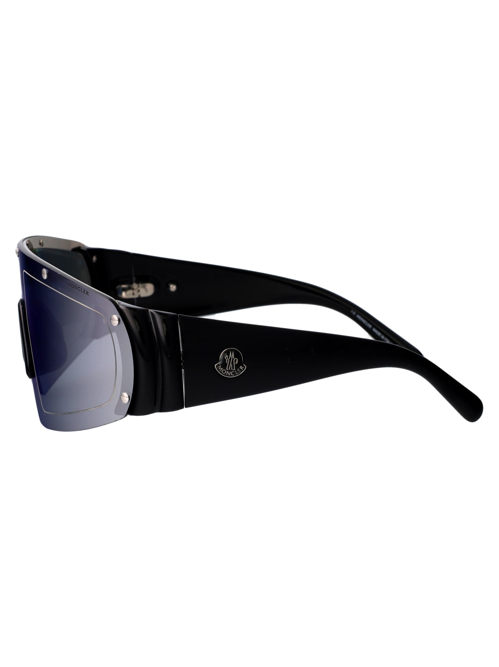 Shop Moncler Ml0278 Sunglasses In 01c Silver