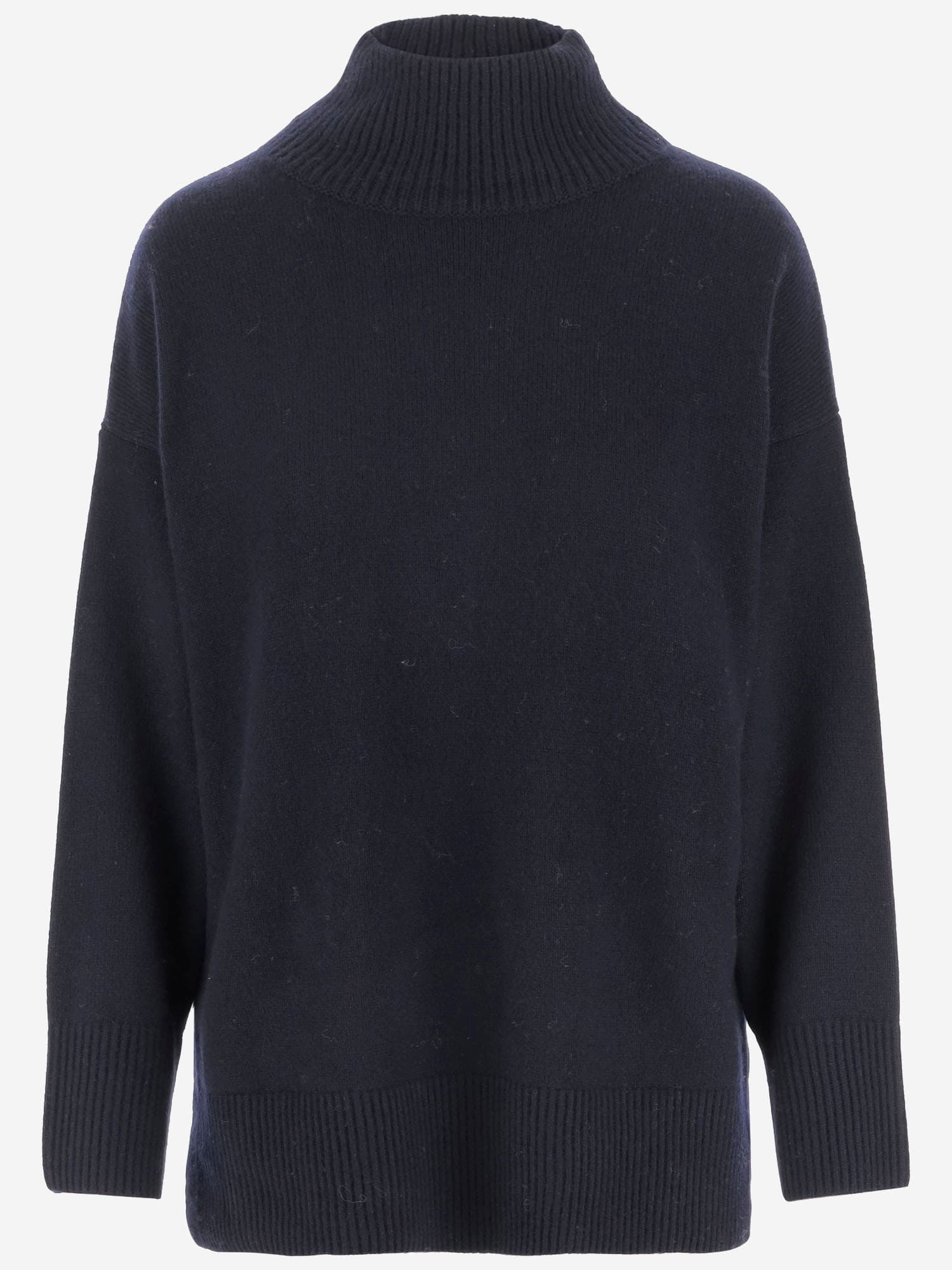 Shop Vince Wool And Cashmere Sweater In Blue