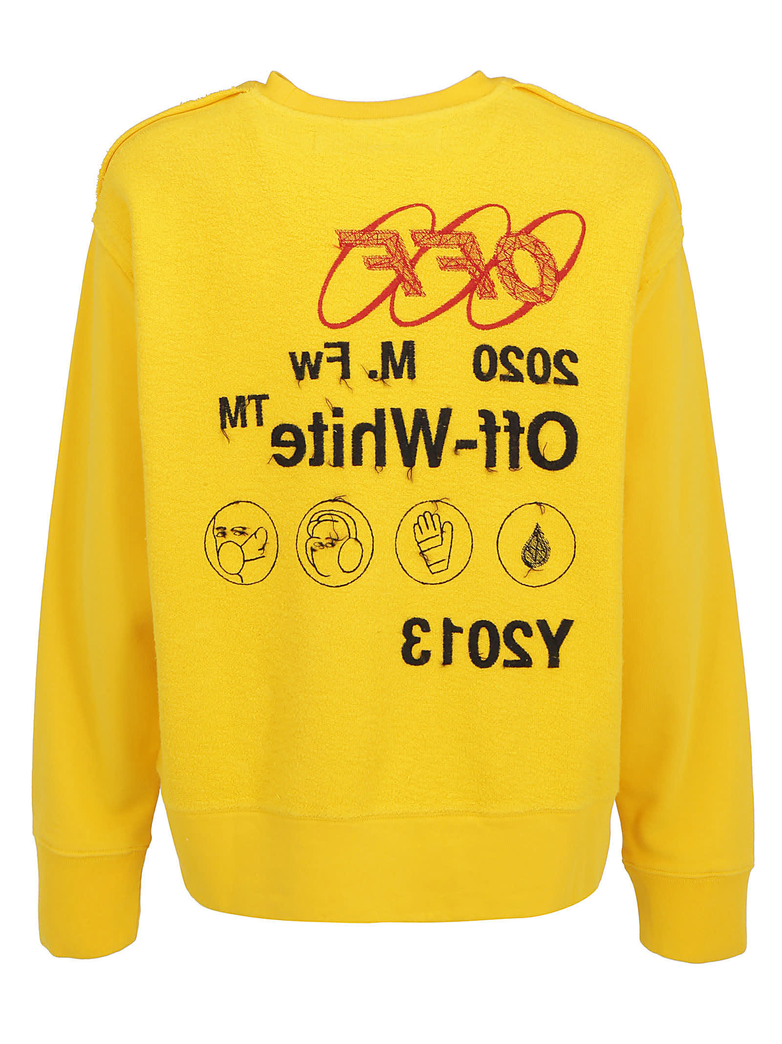 yellow off white sweatshirt