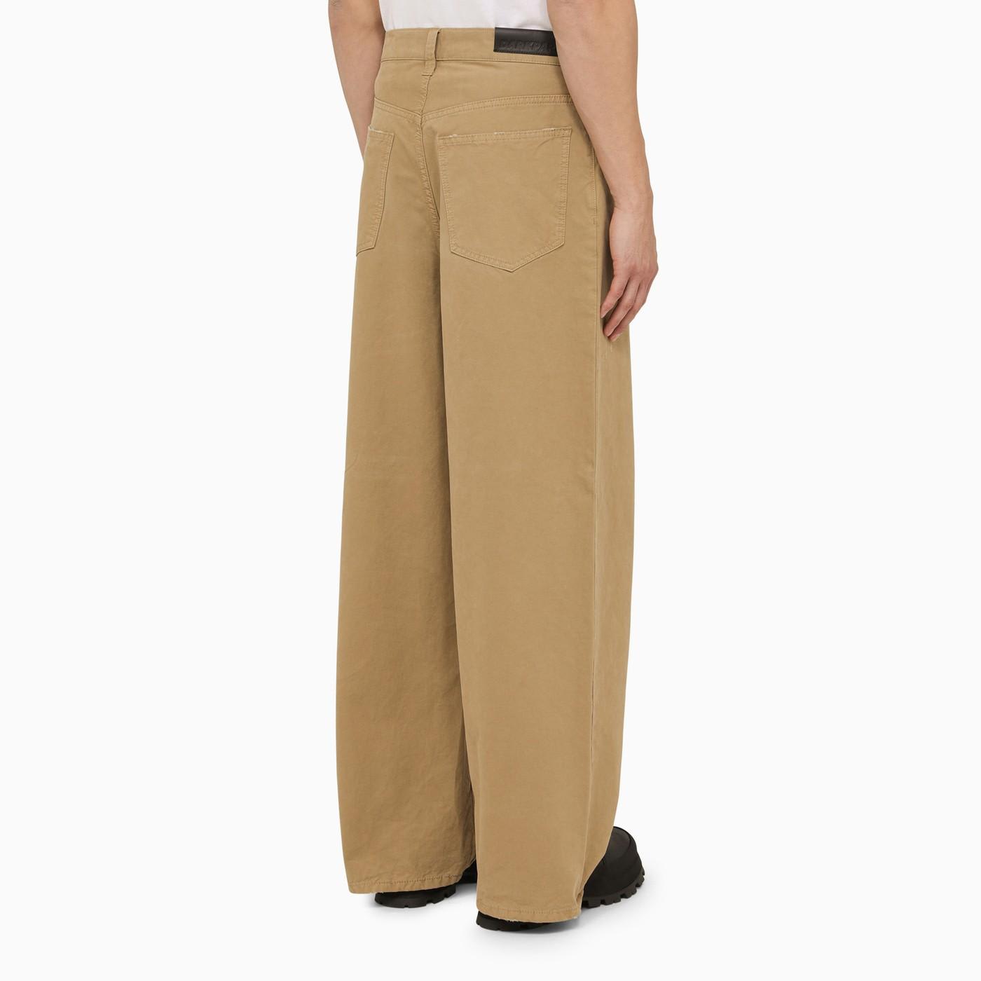 Shop Darkpark Beige Ray Trousers