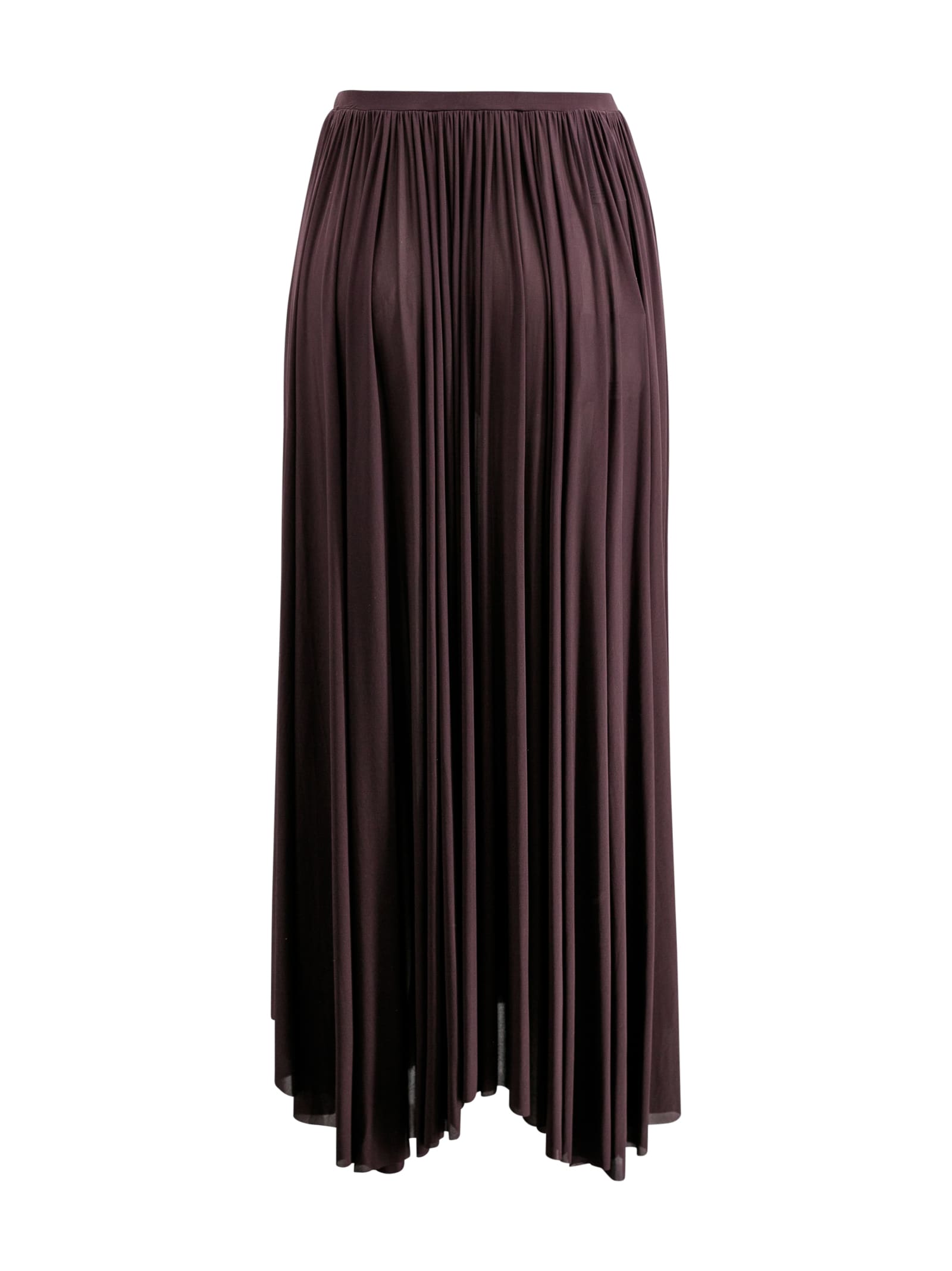 Shop Philosophy Di Lorenzo Serafini Asymmetric Flared Maxi Skirt Skirt In Cioccolato