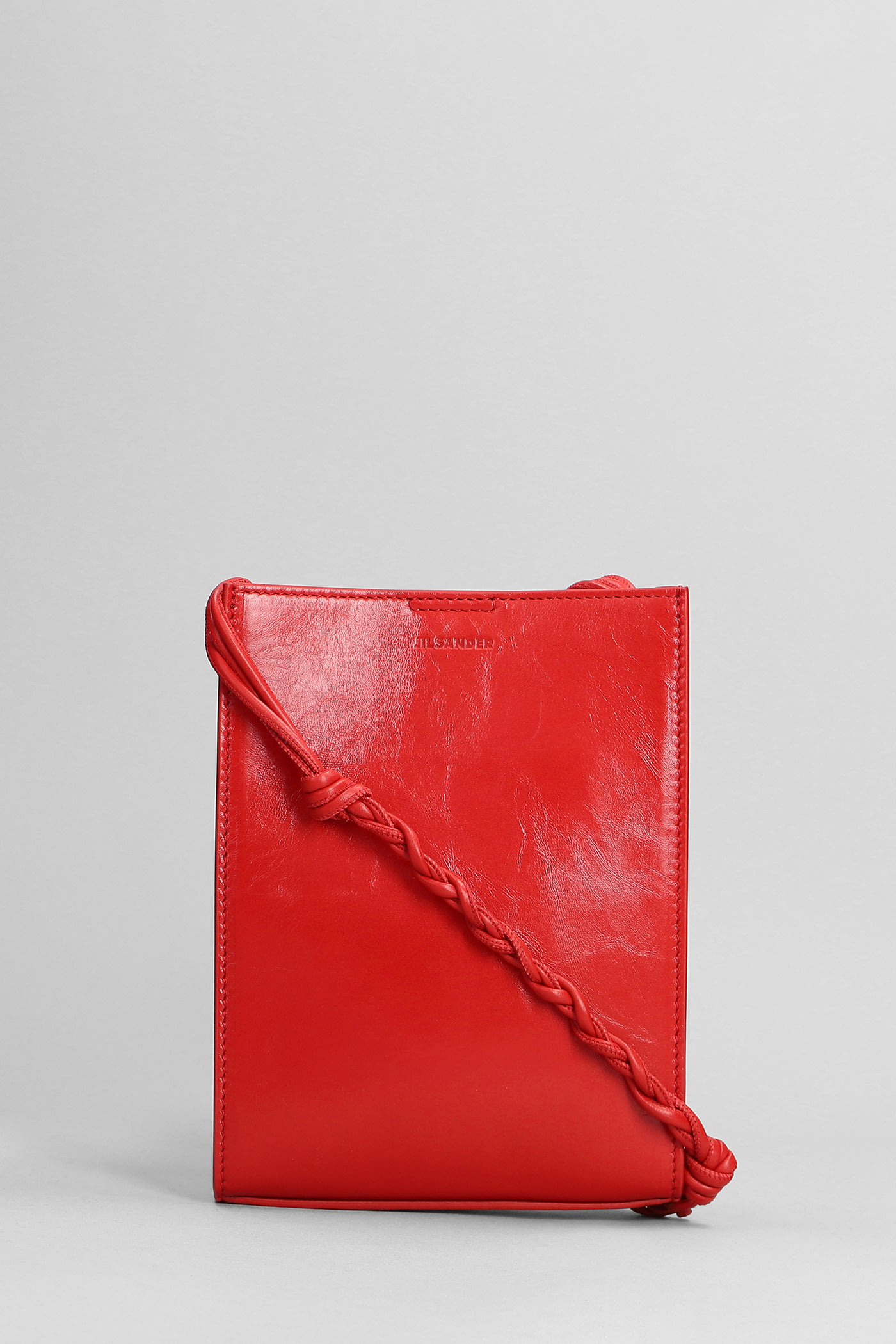 Jil Sander Tangle Sm Shoulder Bag In Red Leather | Smart Closet