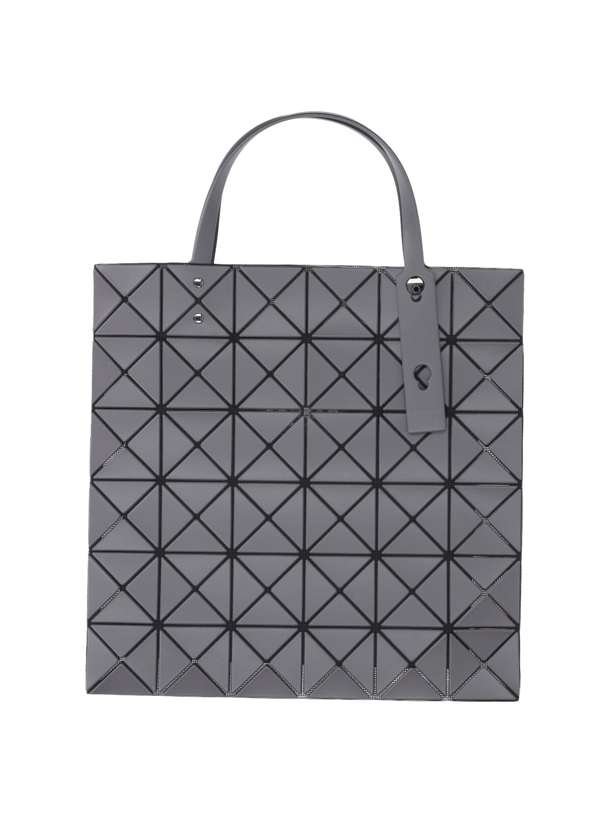 Bao Bao Issey Miyake Geometric Tote Bag With Structured Top Handles In Gray