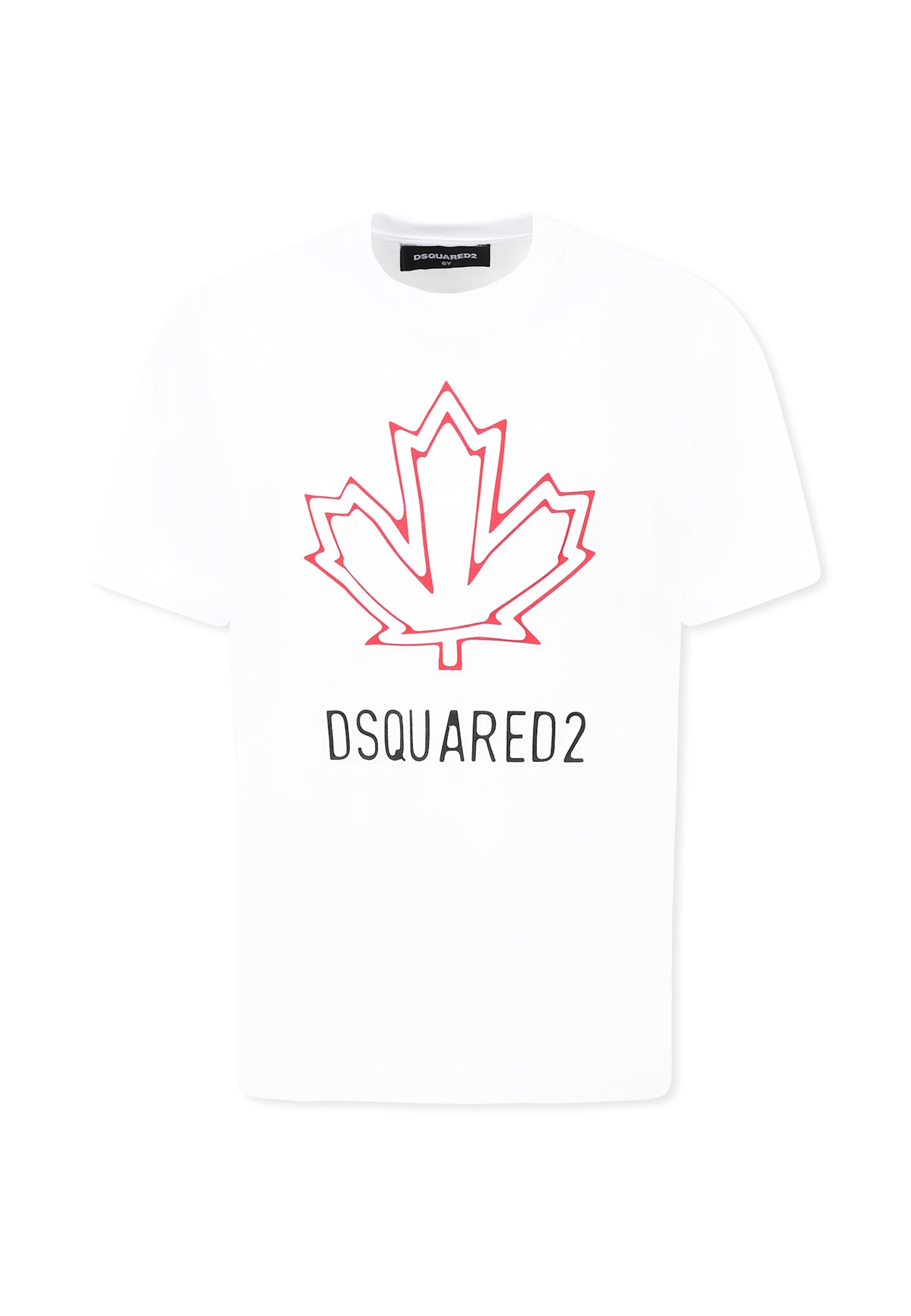 Dsquared2 White T-shirt For Boy With Logo In White
