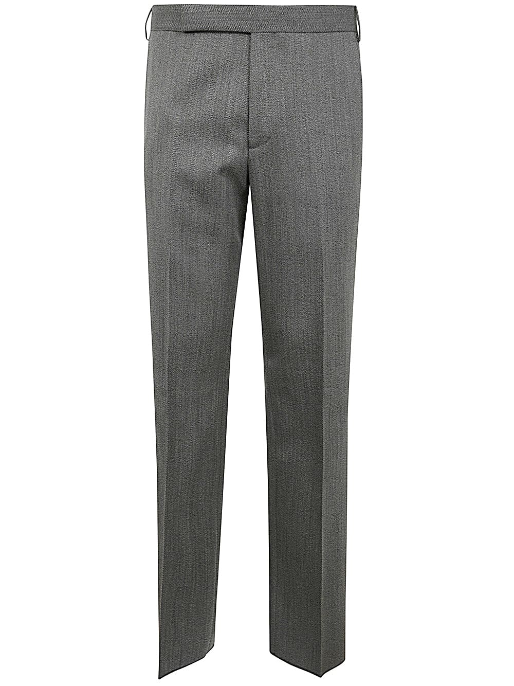 Shop Lardini Man Attitude Trousers In Mid Grey