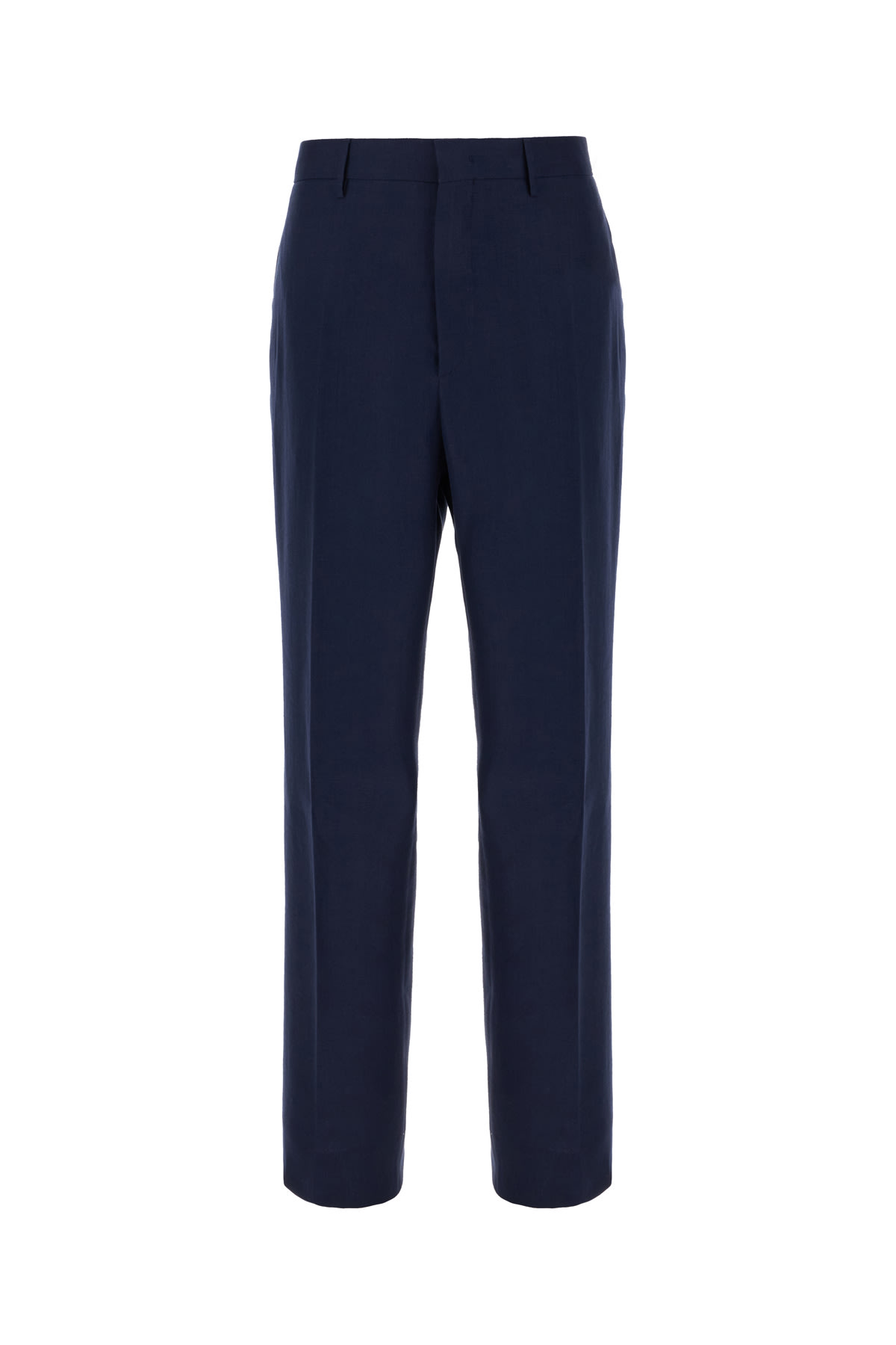 Tagliatore Blue Linen Pants