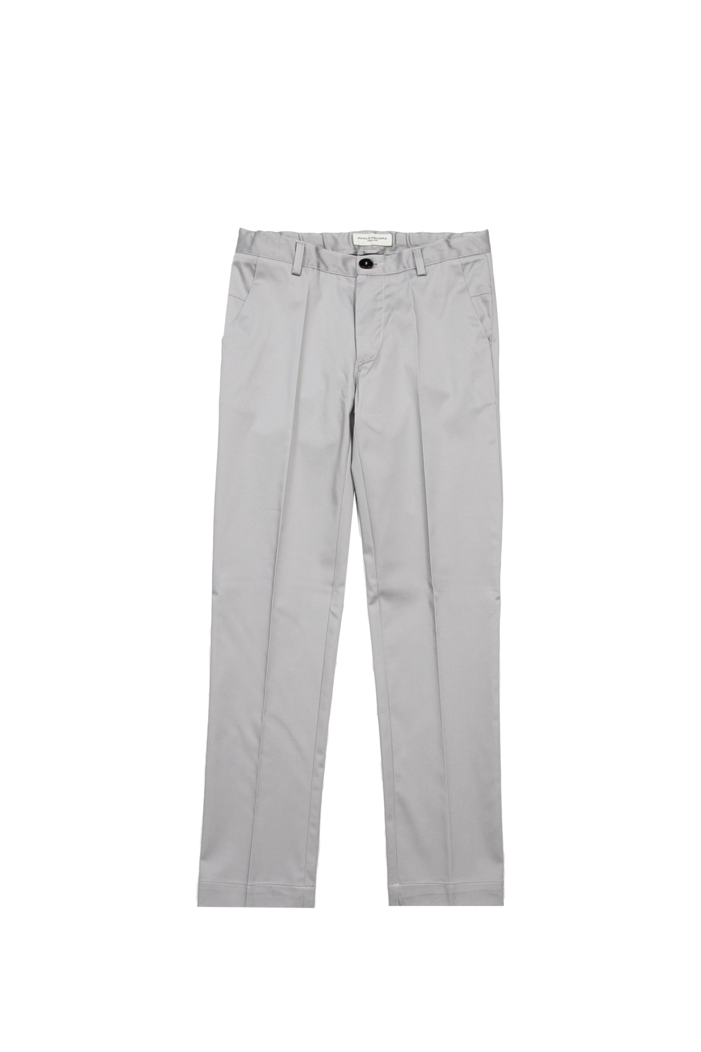 Paolo Pecora Kids' Cotton Pants In Grey