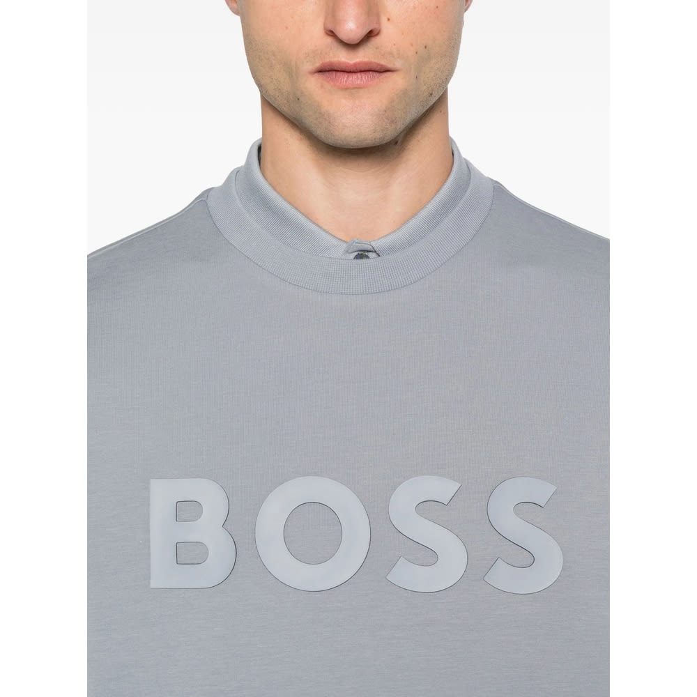 Hugo Boss Boss Sweatshirt With Logo In Gray