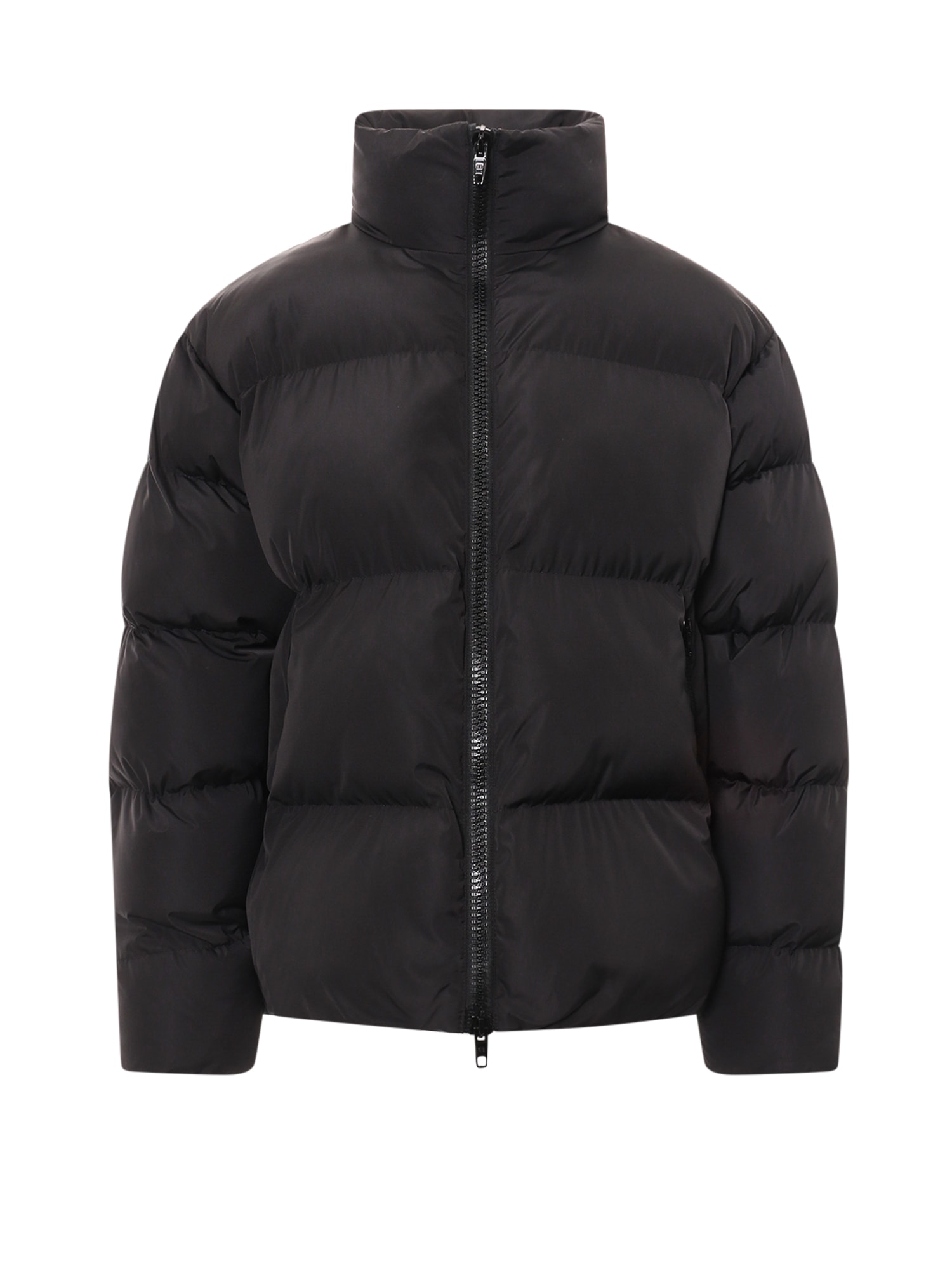 Quilted Down Jacket With Zip