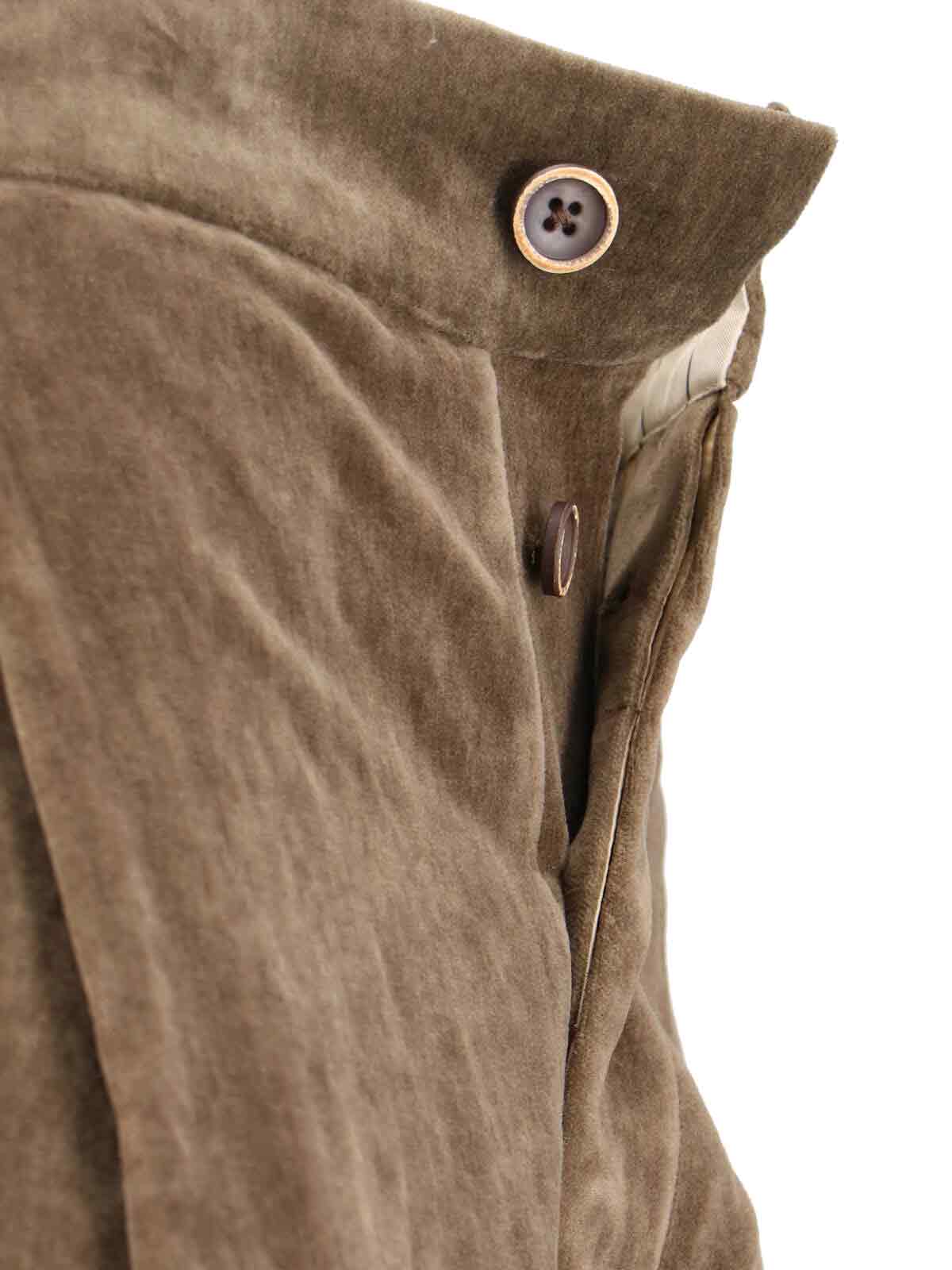 Uma Wang Trousers Straight-leg Button Detail In Brown