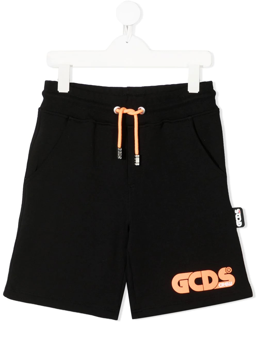 Gcds Mini Kids' Logo Print Shorts In Nero