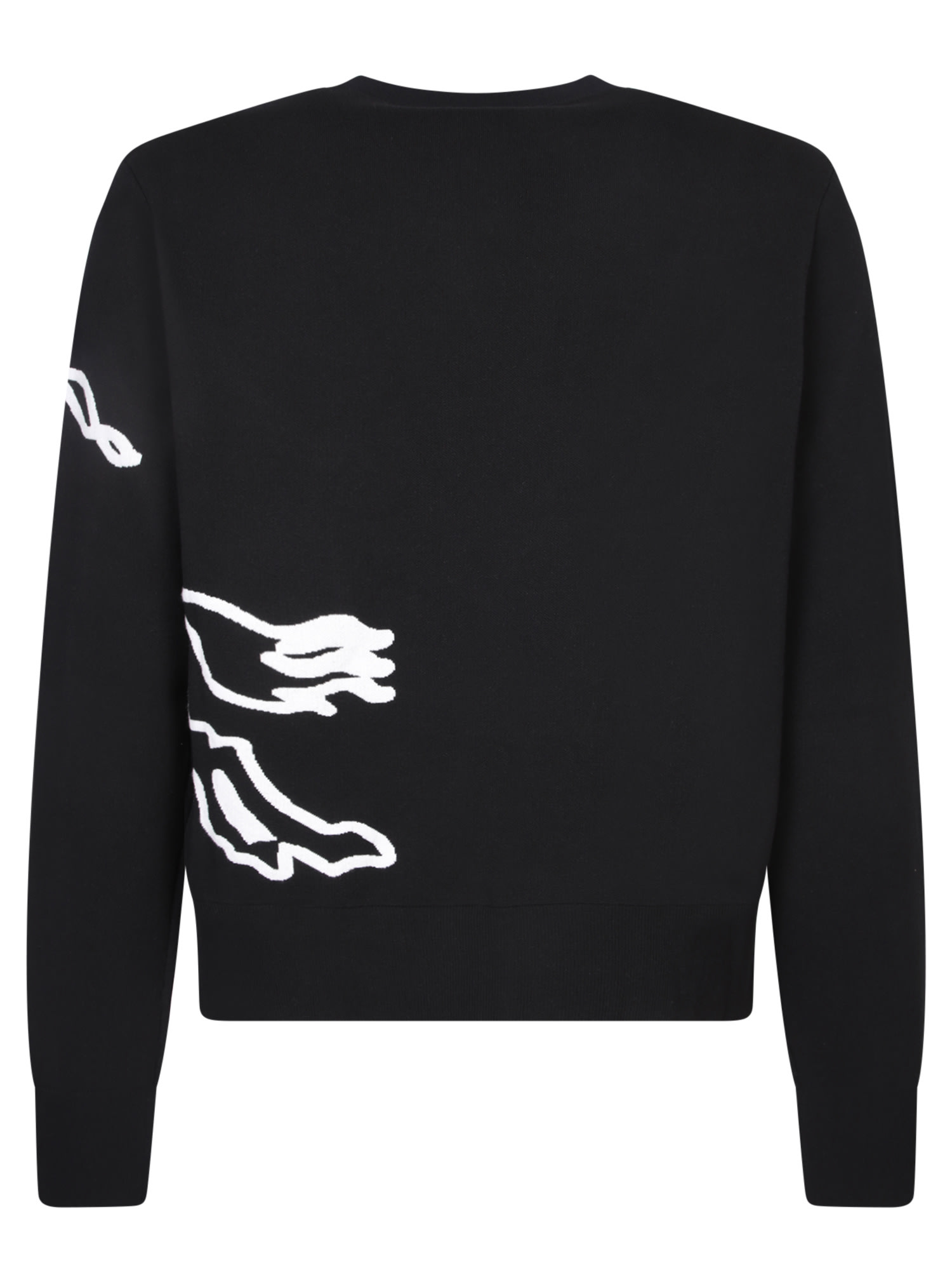 BURBERRY DRAW KNIGHT BLACK SWEATSHIRT
