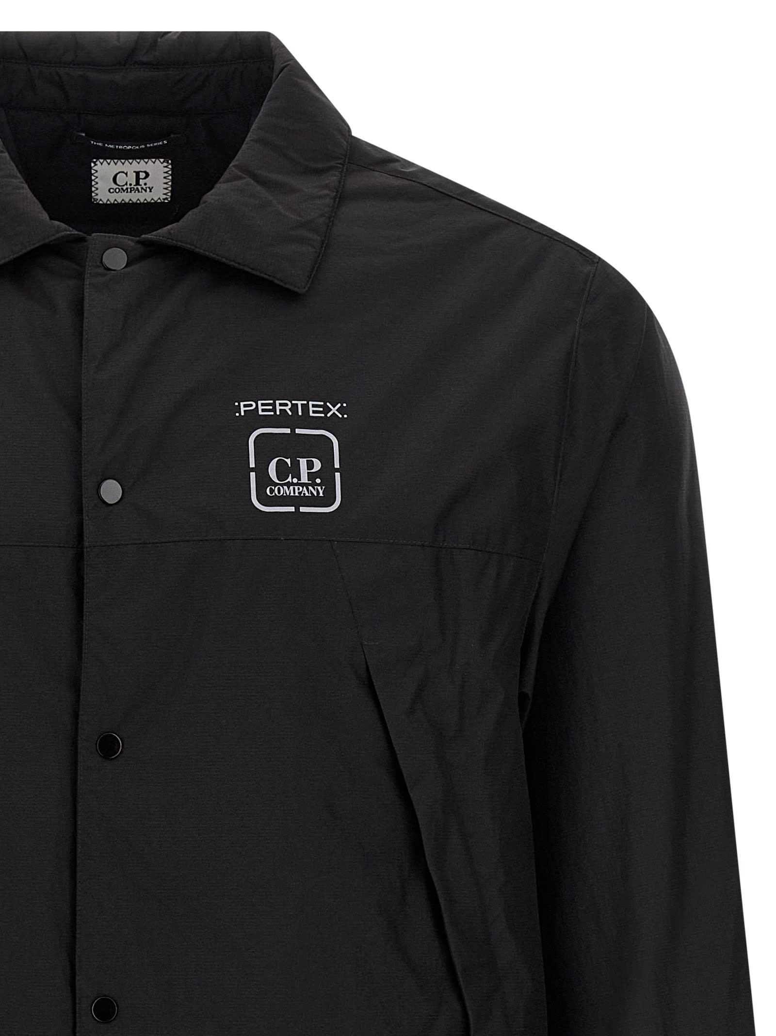 C.p. Company Metropolis Snap-button Padded Jacket In Black