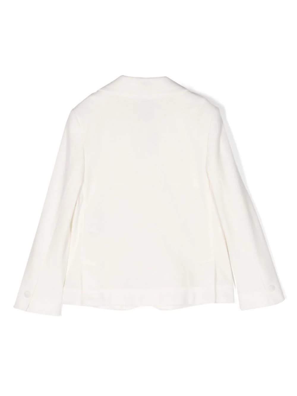 Shop Fay Ivory Honeycomb Knitted Blazer In White