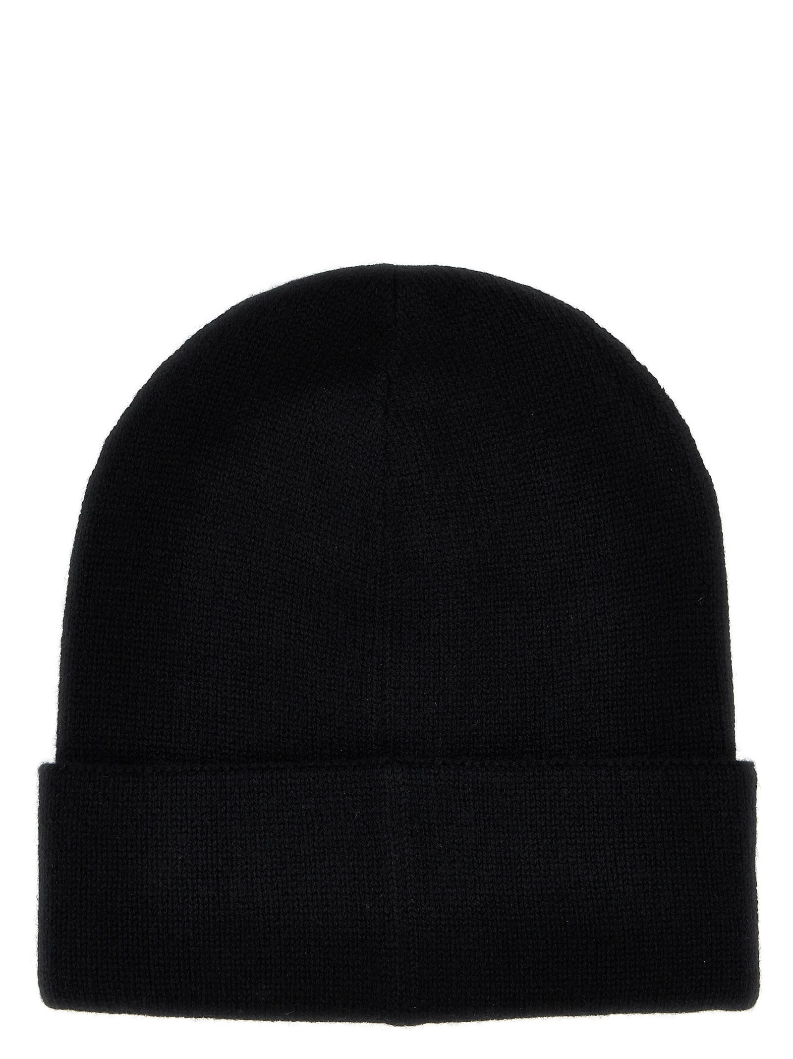 Shop Alexander Mcqueen Logo Embroidered Beanie In Black