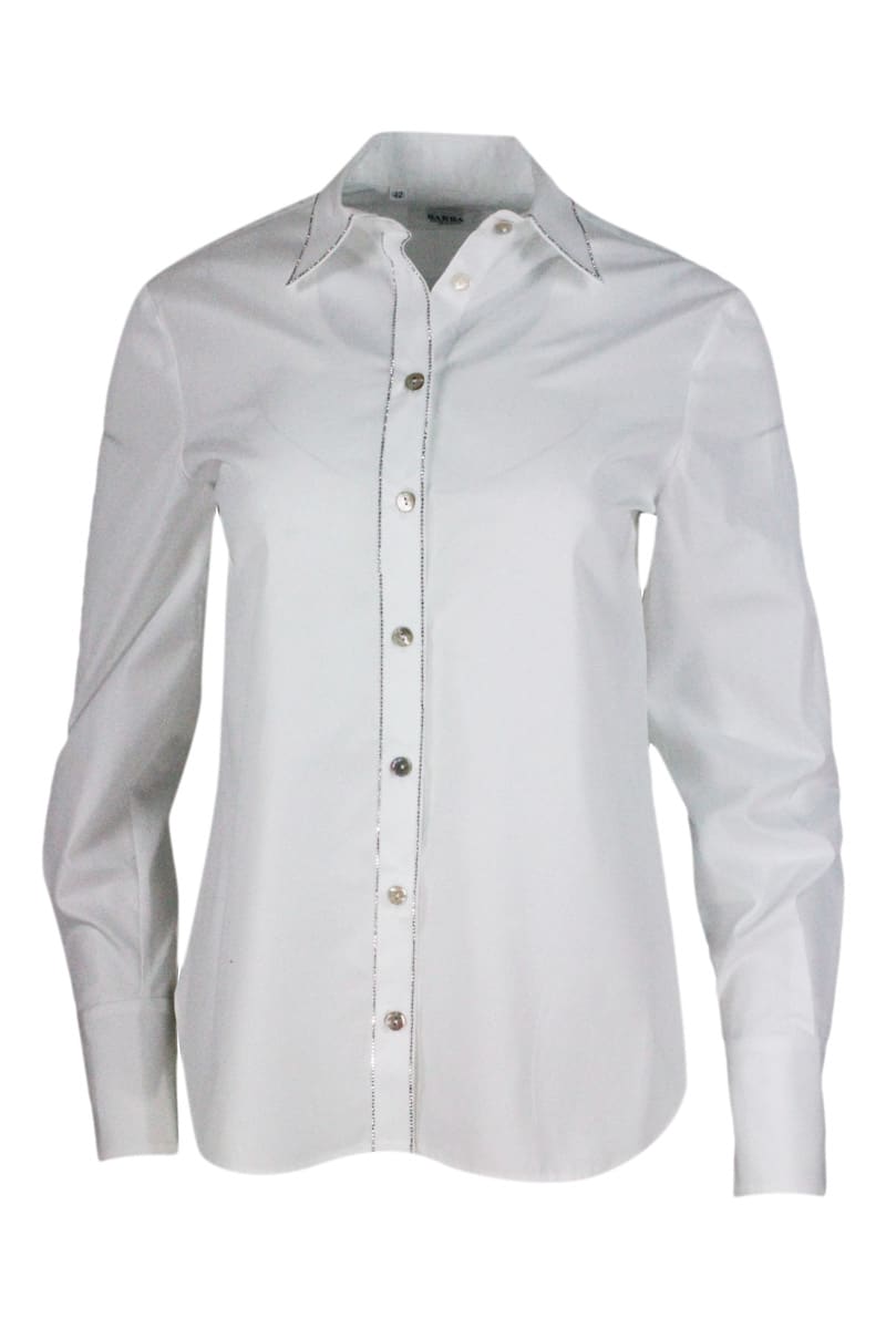 Barba Napoli Long-sleeved Shirt In Soft Cotton