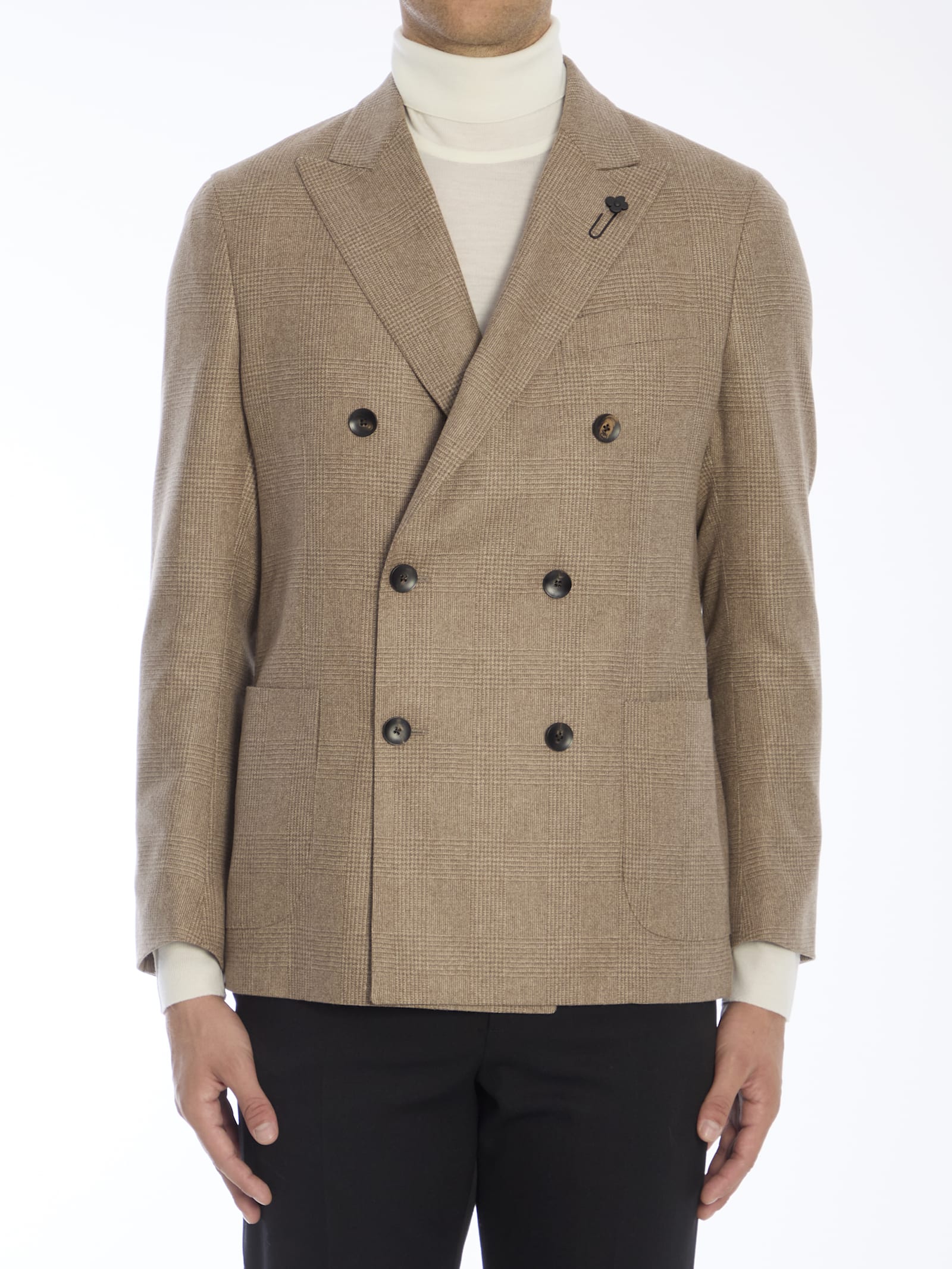 Shop Lardini Cashmere Jacket In Beige