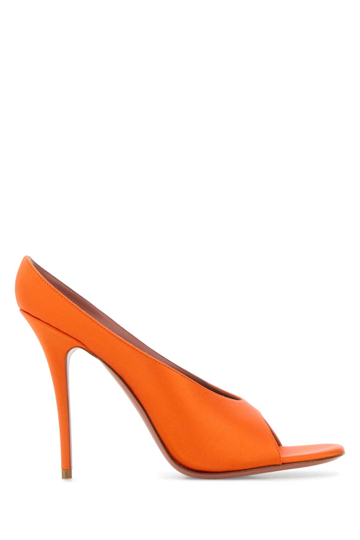 Orange Satin Anok 105 Mules