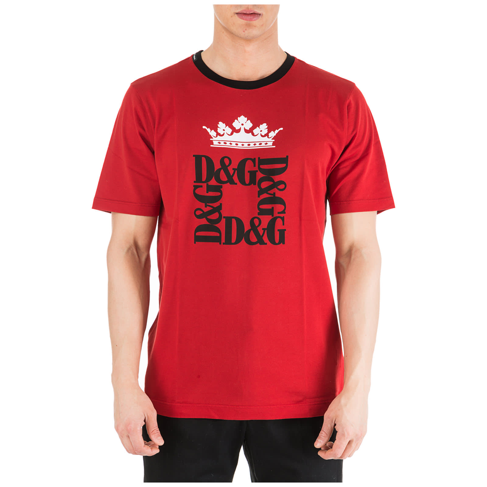 Click to view more detailed imagery on our partner's website Dolce & Gabbana Oslo T-Shirt In Rosso
