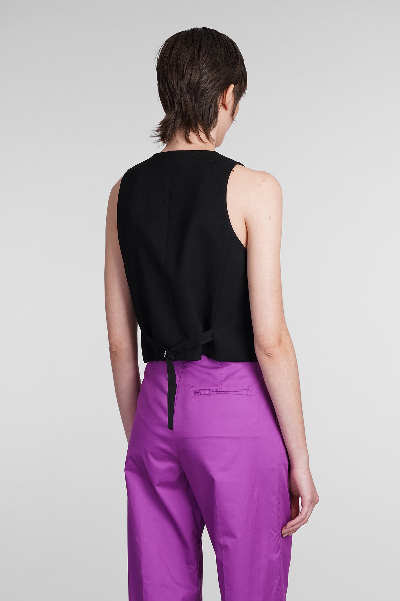 Shop The Andamane Pauline Vest In Black Polyester