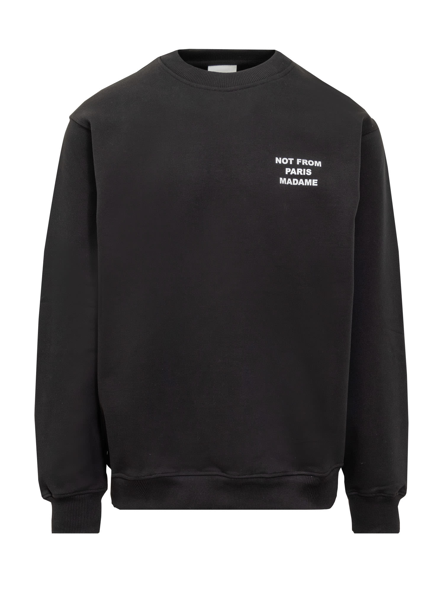 Shop Drôle De Monsieur Le Slogan Sweatshirt In Nero