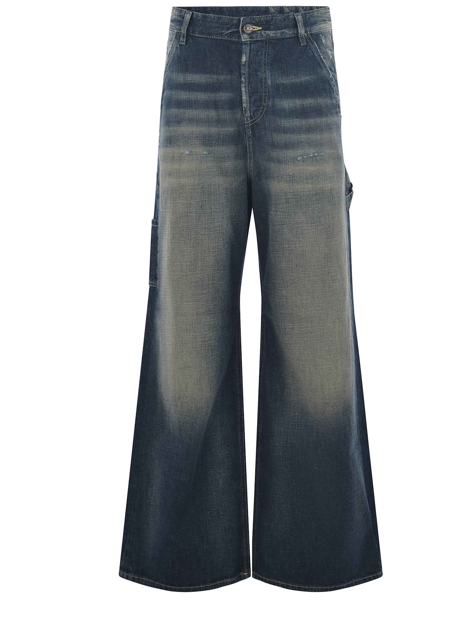 Shop Diesel Jeans  1996 D-sire Made Of Denim In Blue